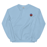 Polyamory Flag Embroidered Circle Sweatshirt: Celebratory LGBTQ+ Pride Design